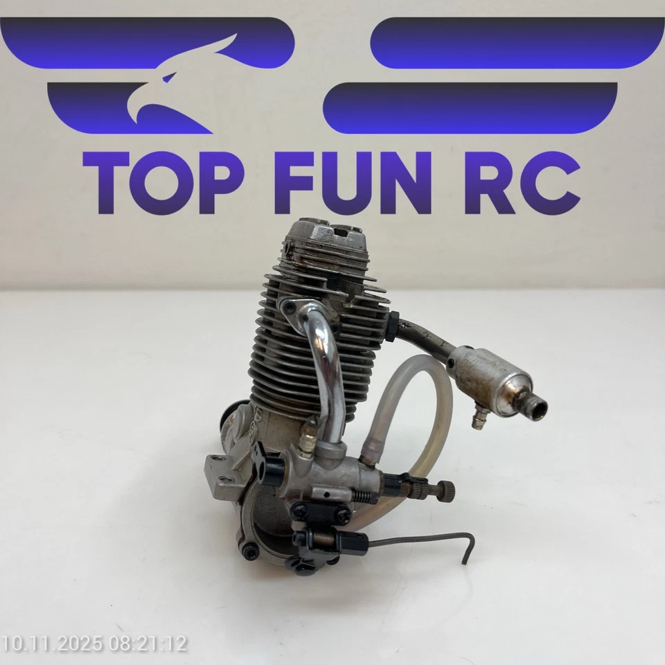 OS FS SERIES .61 4-STROKE NITRO AIRPLANE ENGINE W/ MUFFLER  - Image 3 of 4