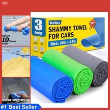 Chamois Towel For Car 3 Pack 26x17 Inch Pva Shammy Cloth Drying Super Absorbent Chamois Towel For Car 3 Pack 26x17 Inch Pva Shammy Cloth Drying Super Absorbent