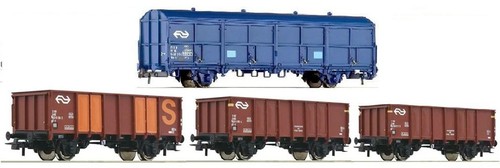 Roco NS Hbis BLAU + 3 offene Güterwagen NEU 66436 76062 zu 6600081 6600074 66016 | Condition: Neu