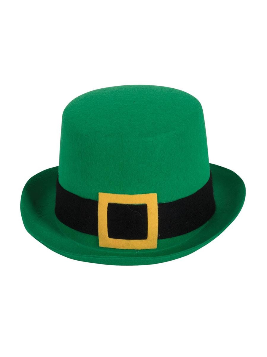 Adults St Patricks Day Leprechaun Top Hat Ireland Irish Fancy Dress Headwear