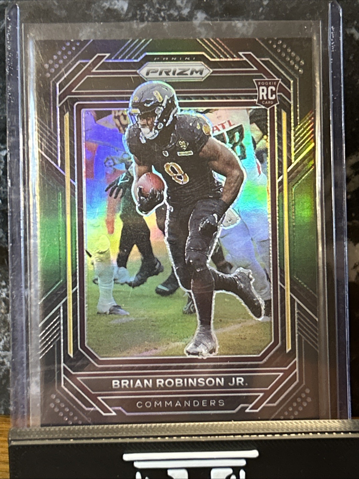 🔥2022 Panini Chronicles Prizm Black Green Brian Robinson Jr #d To 49 SF 49ers🔥