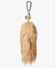 PEARLY GATES Fluffy Charm (with PVC Marker) Golf Beige Tail Keychain