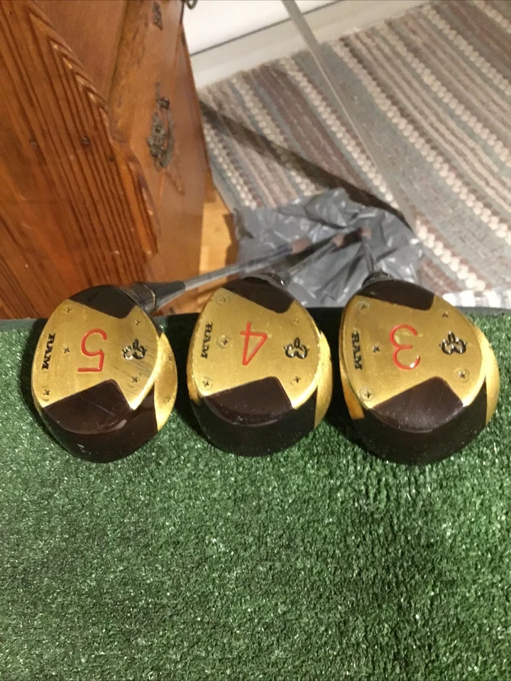 RAM Lady Craigton Woods Set (3W, 4W, 5W) RAM Lite Ladies Steel Shafts *VGC* - Image 2 of 4