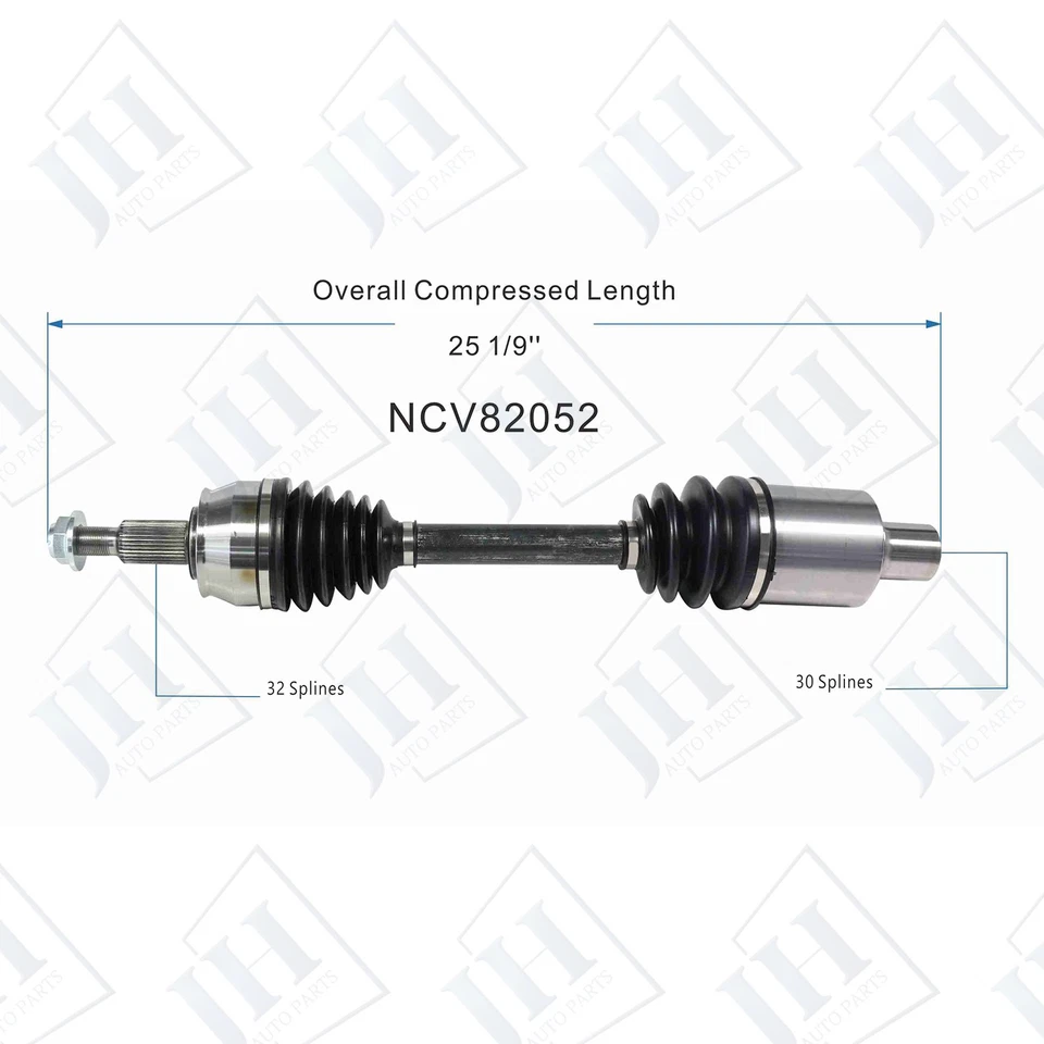 Par trasero OE Izquierda derecha Eje CV Set Set para 2015 16 17 18 Jeep Cherokee AWD Foto 2 de 4