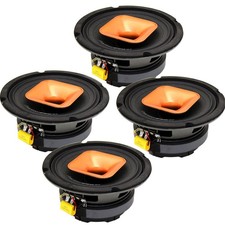 4X PRECISION POWER PMF.654C 6.5" 450W  2-WAY HORN MIDRANGE CAR AUDIO SPEAKERS