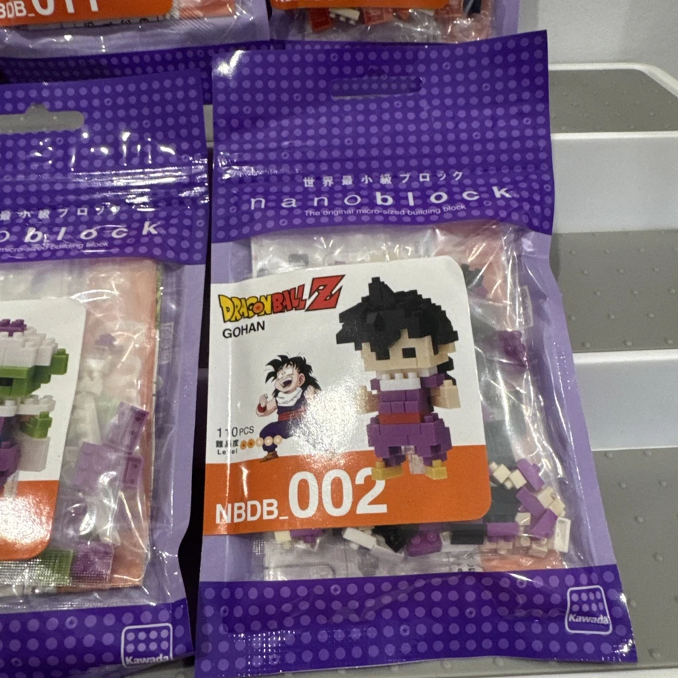 Dragon Ball Z Nanoblock Set of 10 Sealed New SS Goku Gohan Piccolo Frieza - Image 3 of 4