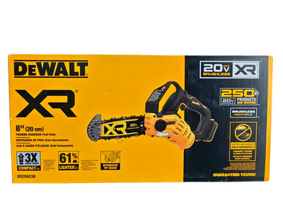DeWalt GENUINE DCCS623B 20V MAX 8'' Brushless Cordless Pruning Chainsaw - NEW