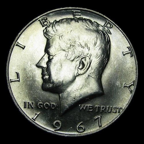 1967 40% Silver Kennedy Half Dollar ---- Gem BU Coin ---- #PP702