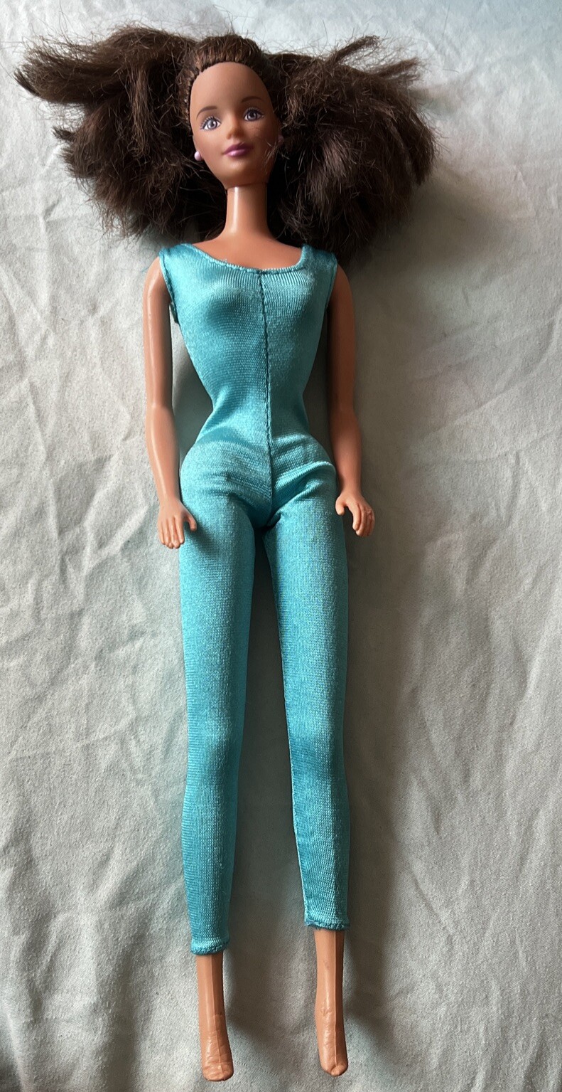 Vintage 1991 Barbie Workout Character Girl Doll 11.5" Tall