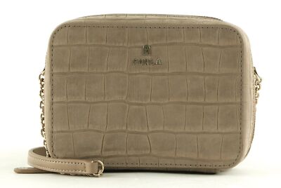 FURLA Camelia Mini Camera Case XS Umhängetasche Greige