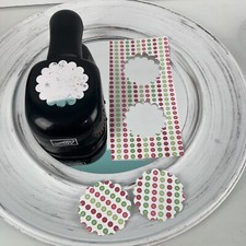 Stampin' Up Large Paper Punch Scalloped Circle 1 1/2 X 1 1/2