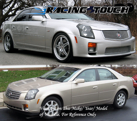 2MM Window Visor Wind Guard Outside Mount 4pcs 2003 2004 2005-2007 Cadillac CTS - Picture 7 of 7