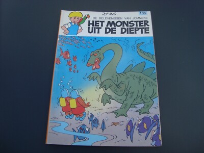 Jommeke Strip / Comics Folge 136 '' Het Monster uit de Diepte '' Jef Nys farbig