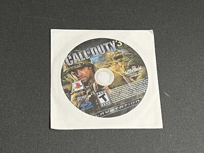 Call of Duty 3 (Sony PlayStation 3, 2006) PS3 DISC ONLY - (Black Label ...
