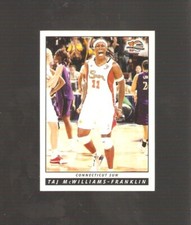 taj mcwilliams, 2006 wnba base card,st edwards connecticut sun, #80