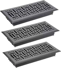 Sumnacon Floor Vent Covers Metal Floor Register 4 X 10 Inch Set of 3 Heavy Duty