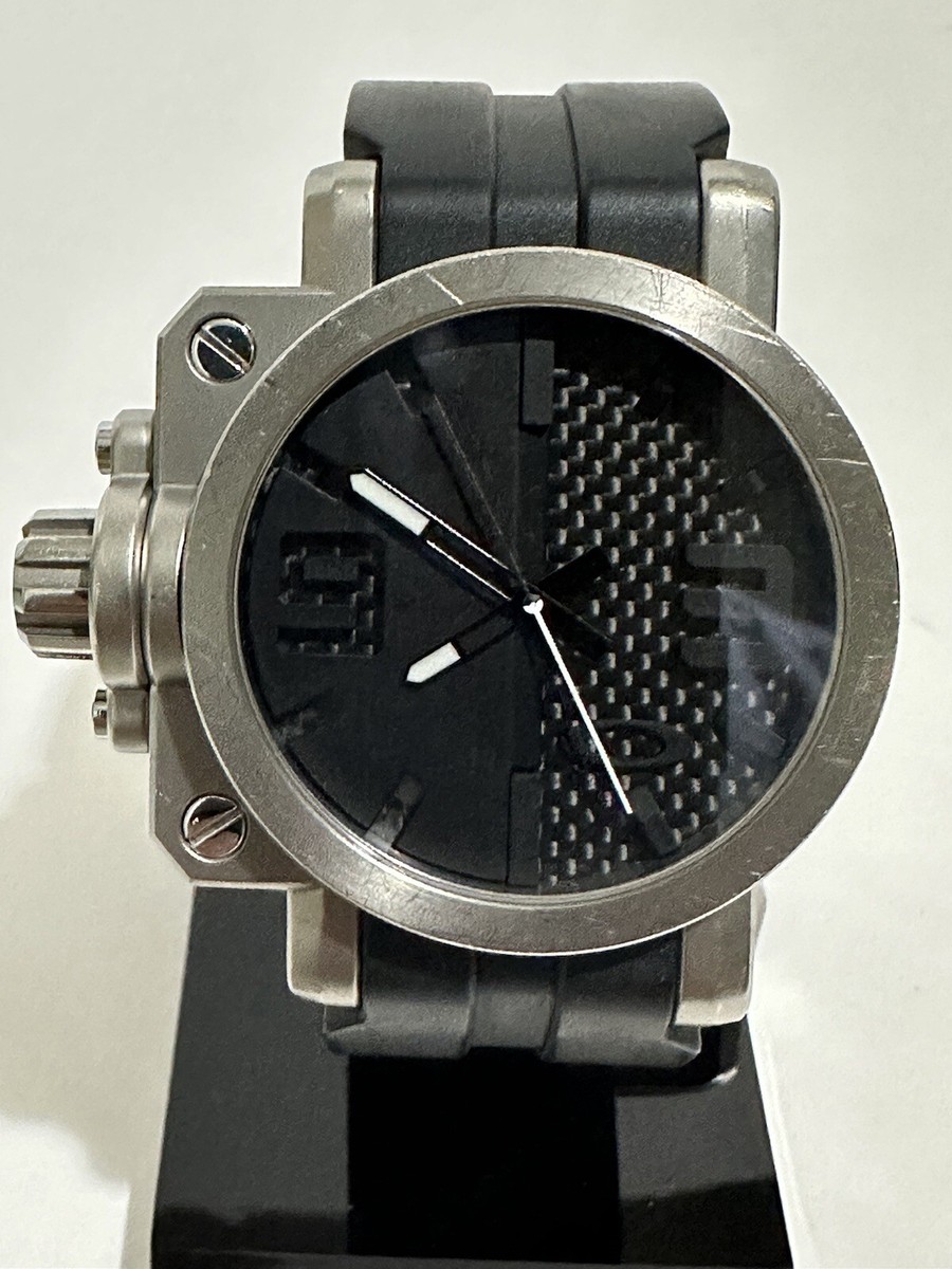 Oakley Titanium Gearbox Watch Swiss Made w/ Black & Carbon Fiber