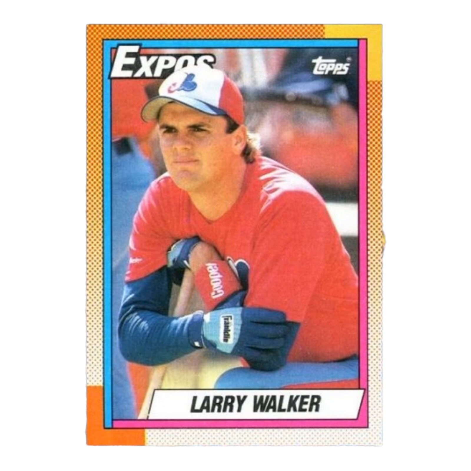 1990 TOPPS Baseball LARRY WALKER #757 ROOKIE RC ⚾️🔥