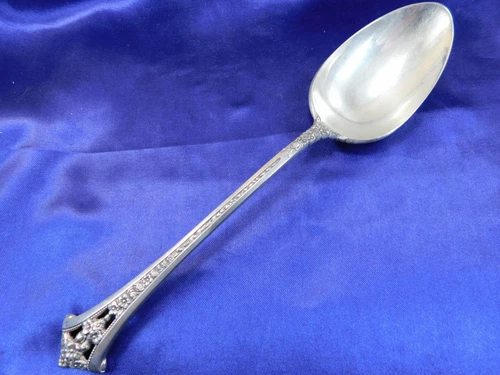 GORHAM CLASSIC BOUQUET STERLING SILVER SERVING SPOON - VERY GOOD CONDITION