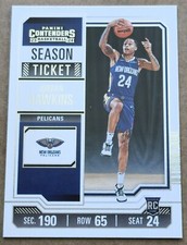 Jordan Hawkins 2023-24 Panini Contenders #76 RC New Orleans Pelicans