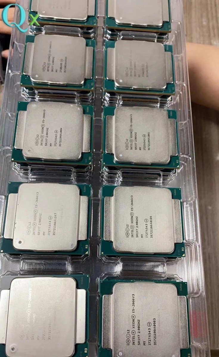 Xeon E5 2666v3 E5 2666 v3 2,9 GHz Processador CPU de dez núcleos e Xeon E5 2666v3 E5 2666 v3 2,9 GHz Processador CPU de dez núcleos e