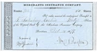 CIVIL WAR RI U.S. Rep. WM. BRAYTON, Militia DORR WAR, 1879 Signed Stock