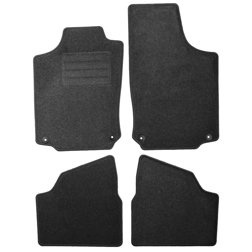 Fussmatten für Opel Corsa C Bj. 2000-2006 Graphit / Anthrazit Textil Fußmatten - Bild 2 von 4