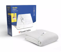 Russell Hobbs Heated Blanket Double Electric 3 Heat Settings