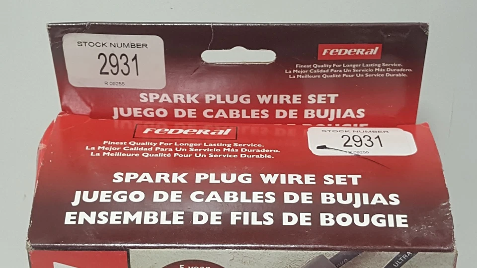 Juego de cables de bujías Federal Parts 2931, se adapta a vehículos enumerados en la tabla a continuación Foto 4 de 4