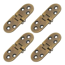 4PCS Bronze Butler Tray Hinge Heavy Duty Folding Flip Top Hinge 180 Degree Ro...