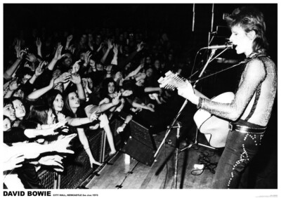 Poster DAVID BOWIE - Ziggy on Stage Newcastle 1972 ca85x60cm NEU 15527