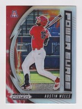 2020 Prizm Draft POWER SURGE REFRACTOR PDP176 AUSTIN WELLS RC Rookie NY Yankees