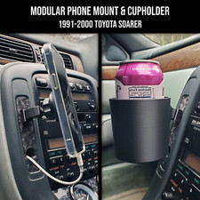 Modular Phone Mount Cupholder For 1991-2000 Toyota Soarer Modular Phone Mount Cupholder For 1991-2000 Toyota Soarer