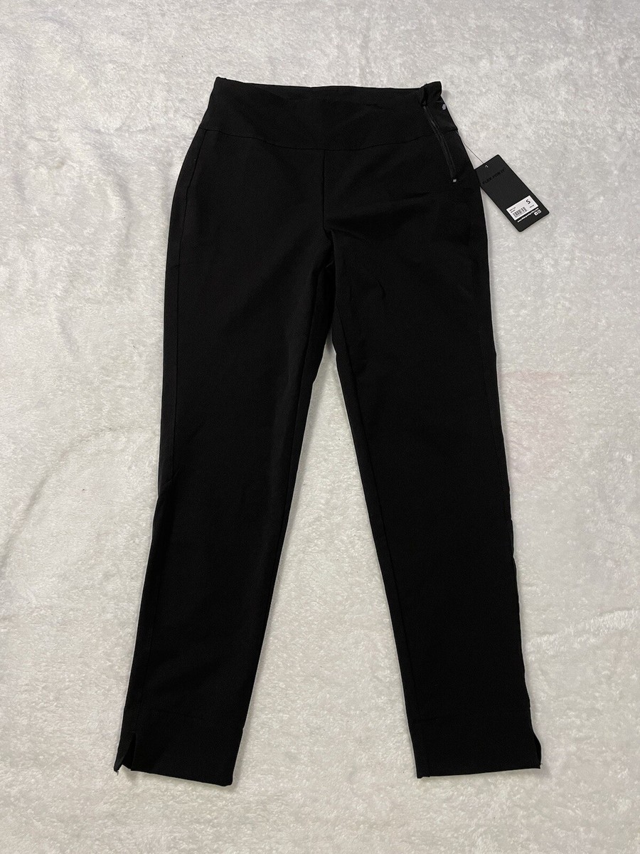 NWT 90 Degree By Reflex Black Stretch Pants With Side Zipper Size