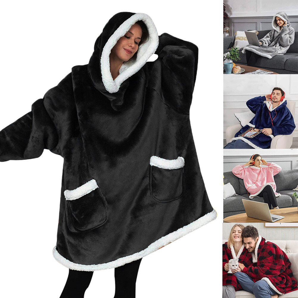 Men Women Oversized Hoodie Blanket Adult Hooded Sweatshirt - Main Image