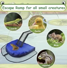 Lot of TWO Pool Escape Ramps- RARE Multi-Color Blue/Gray/Black  Save Animals