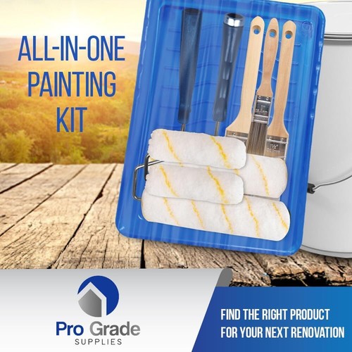 Paint Roller Set, Paint Brush, Paint Tray - 10 Piece Set - Roller Paint Brush - - Picture 3 of 6