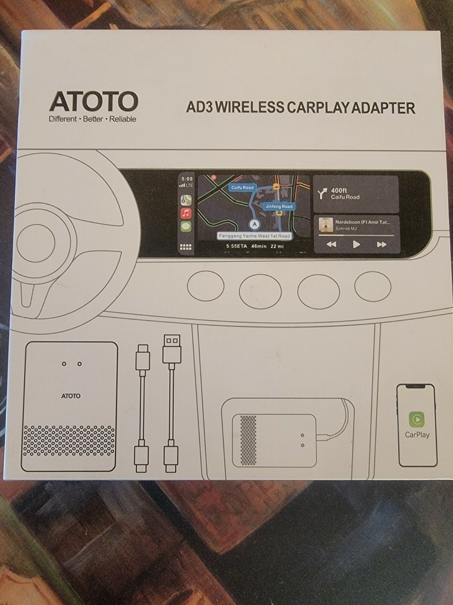 ATOTO Wireless CarPlay Adapter - Convert Wired CarPlay into