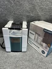 EUHOMY Countertop Ice Maker Machine with Handle, 26lbs Per Day, 9 Ice Cubes Read