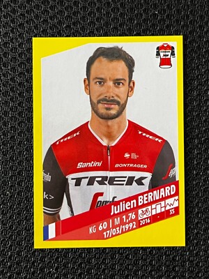 STICKER VIGNETTE PANINI JULIEN BERNARD TREK SEGAFREDO # 286 TOUR DE FRANCE 2019