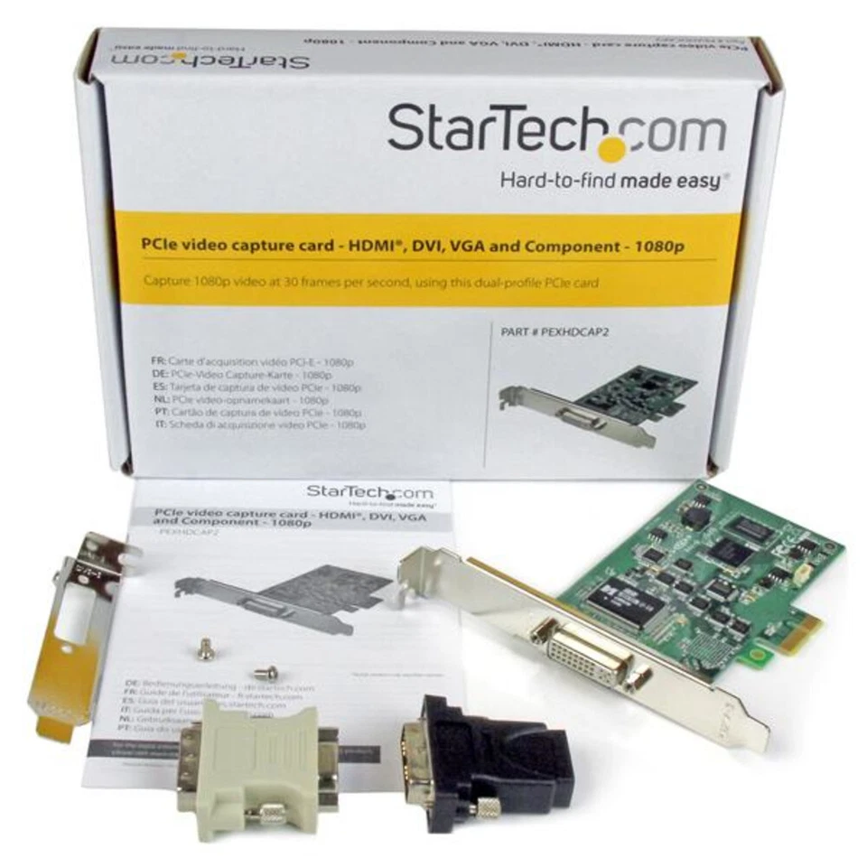 StarTech PEXHDCAP2 Startech Pcie Hd Video Capture Card 1080P Hdmi Dvi Vga - Image 4 of 4