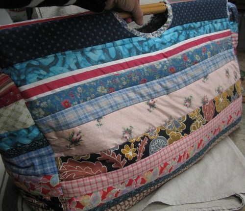 Vintage handmade Large Patchwork holdall bag beach liberty floral fabric hippie - Picture 4 of 10