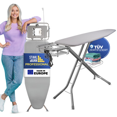 XXL-Bügelbrett für Dampfbügelstation [130x48 Bügelfläche]   Bügeltisch