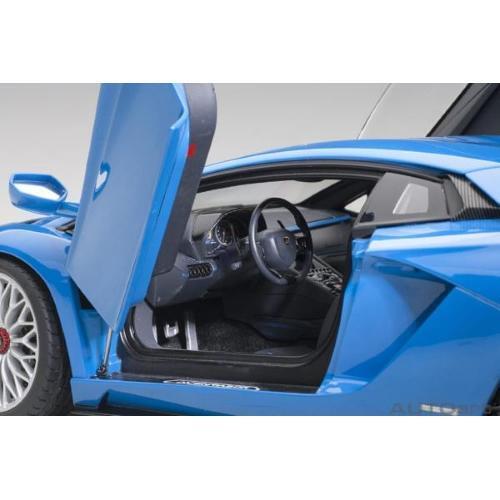 1:18 AUTOART Lamborghini Aventador S 2017 Blue Nila AA79134 Model - Picture 6 of 11
