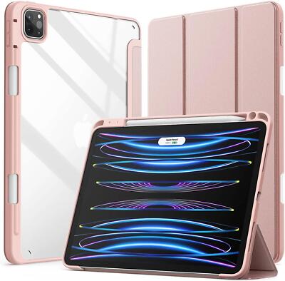 Hybrid Case + 9H Hartglas iPad Pro 11 2022 2021 (4/3/2 Gen) mit Stifthalter -4