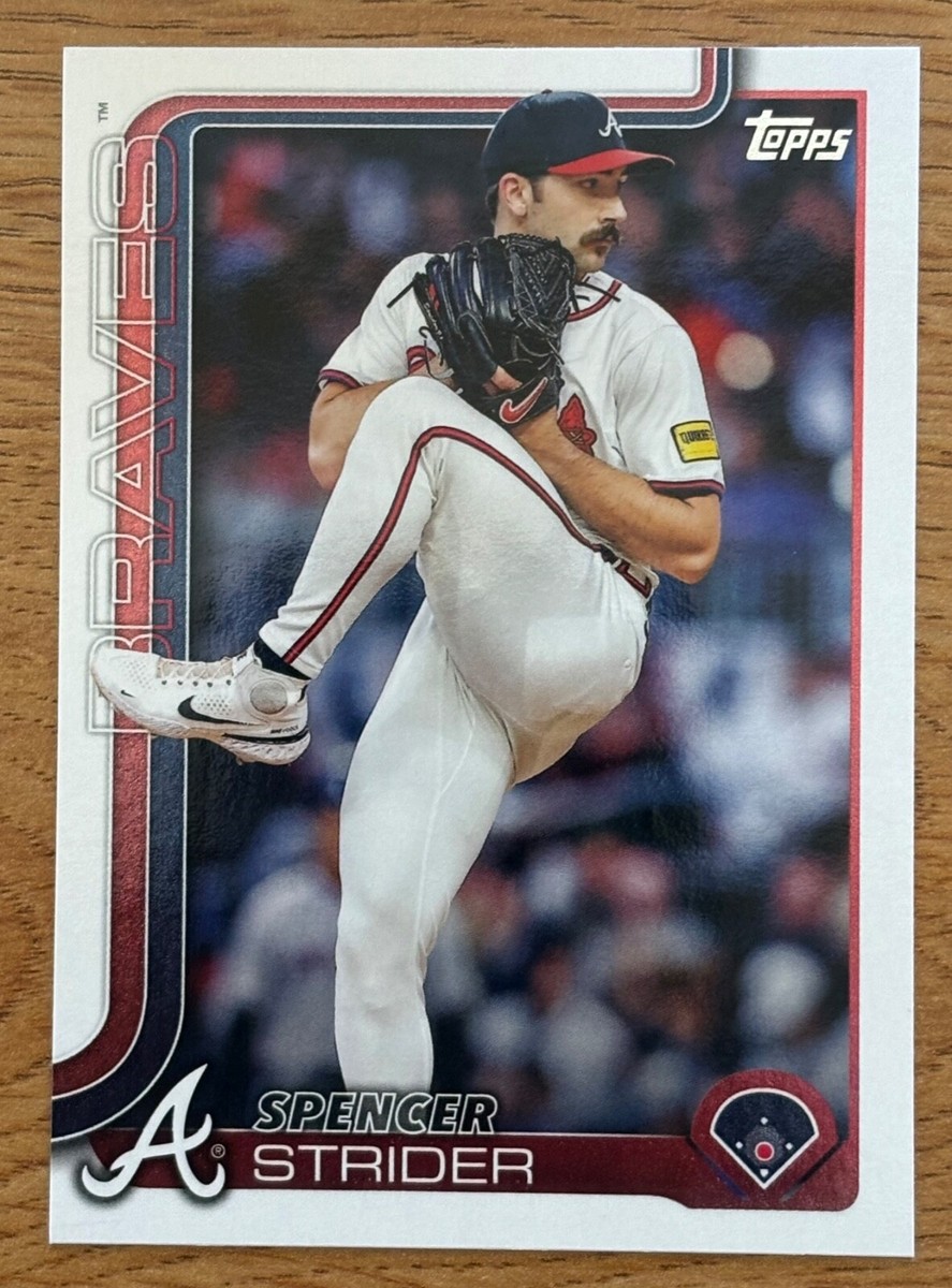Topps Gold label スペンサーストライダー 直筆サイン SPENCER STRIDER 2025 Topps Series 2 baseball card #579 Atlanta