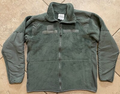 Fleece Cold Weather Jacket Gen III Polartec Peckham INC Green Men s Medium Long 