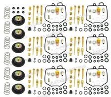 6 KIT RICOSTRUZIONE RIPARAZIONE CARB con spina 79-82 CBX1000 e 6 set valvole taglio aria