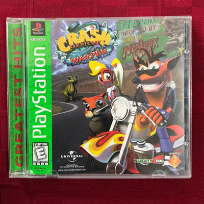 Crash Bandicoot Warped Playstation 1 PS1 Greatest Hits Game Complete