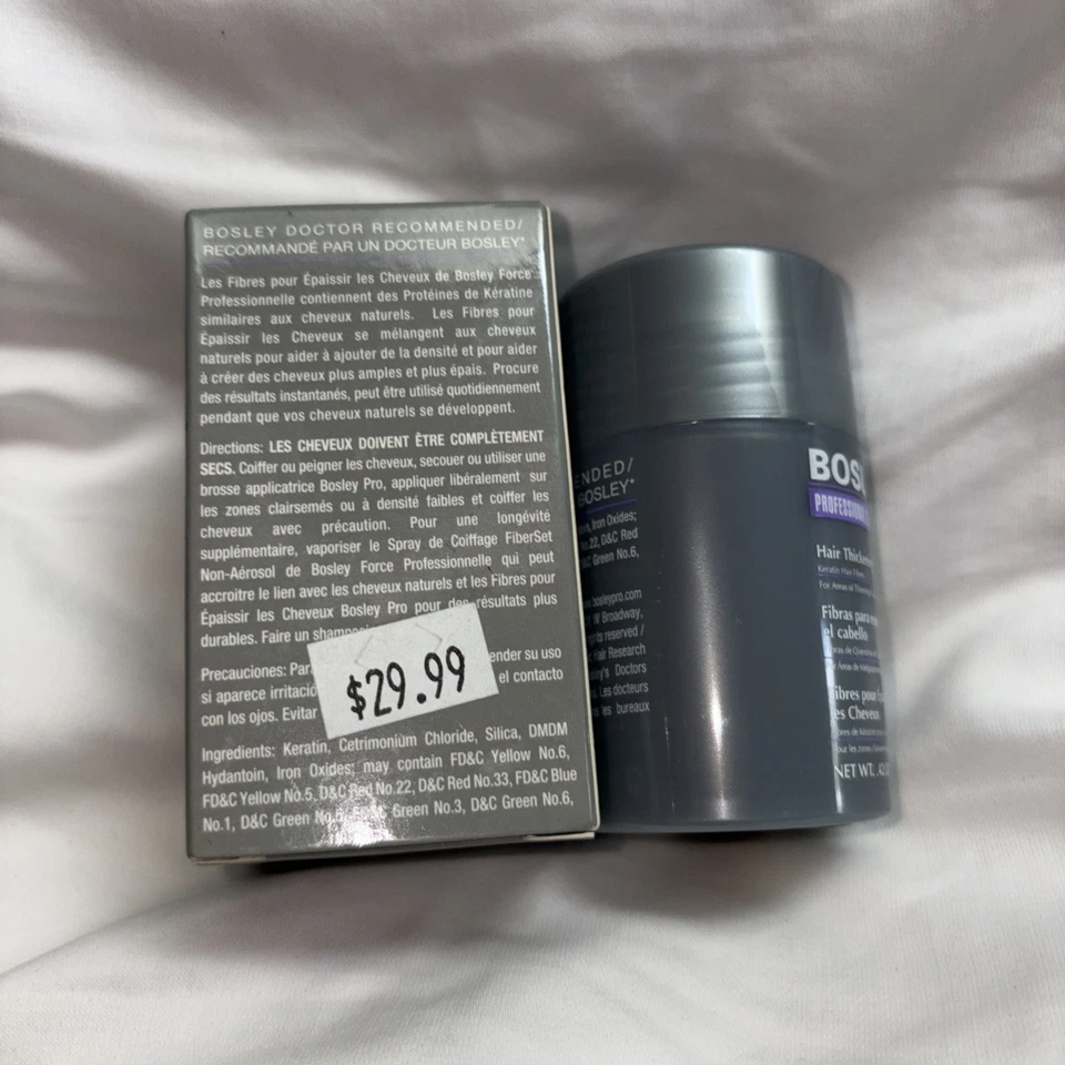 Bosley Thickening Professional Strength Fibers 12g/0.42 oz. Light Brown NIB - Image 4 of 4